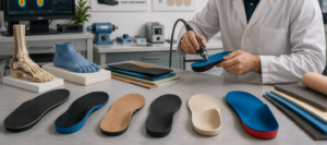different types of orthopedic insoles being created